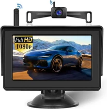 Hikity Wireless Backup Camera 4.7 Inch - Easy Installation HD 1080P License
