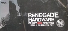 RENEGADE HARDWARE 6/12/02 Classic Rave Flyer