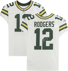 Aaron Rodgers Packers Signed Nike White Elite Jersey - Fanatics