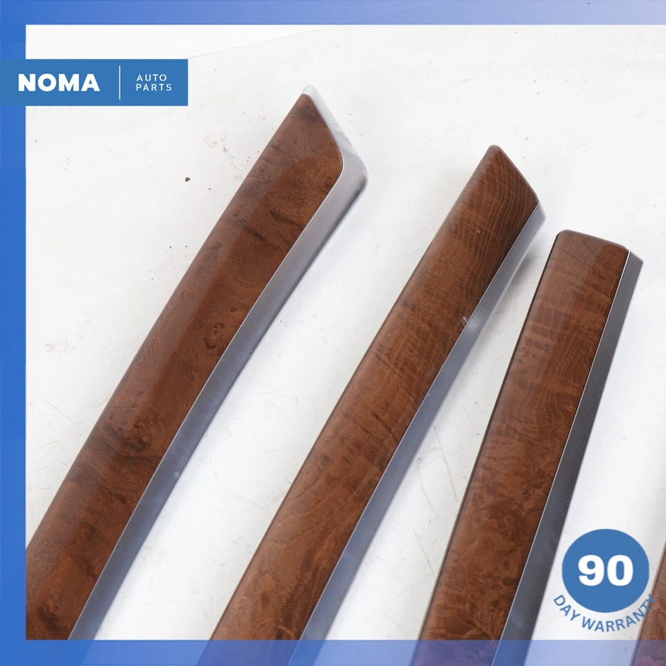 11-16 BMW ActiveHybrid 5 painel central console porta guarnição conjunto madeira fabricante de equipamento original - Imagem 4 de 4