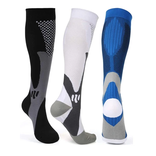 Compression Socks Medical Stockings Travel Running Anti Fatigue Athletic Sports - Picture 3 of 27