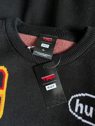HUF Toyota TRD Tracing Sweater - Size Large - Black - NEW - Picture 6 of 6