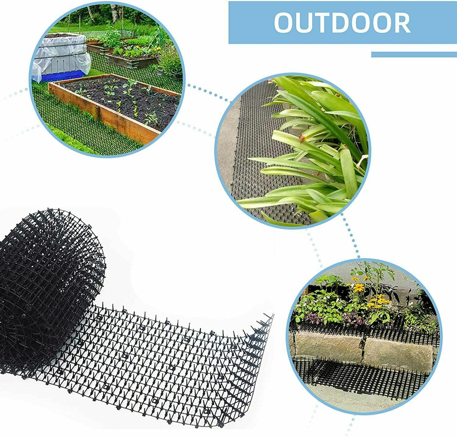 Cat Spike Mat Repellent Anti Dog Rodent Garden Animal Flower Bed Pest