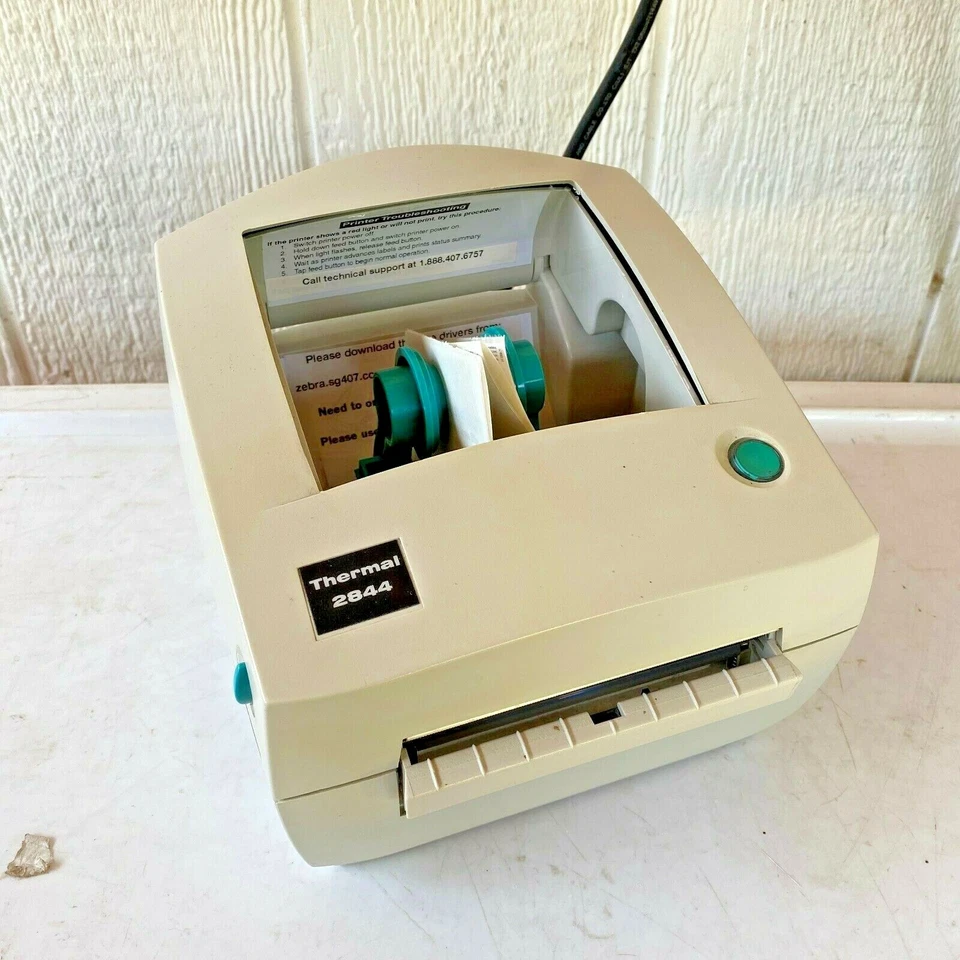 Zebra LP2844 Thermal Shipping Label Barcode Printer No Dome - Image 2 of 4