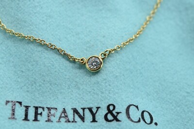 k18 750 Tiffany necklace Tiffany & Co. by the Yard 1P Diamond