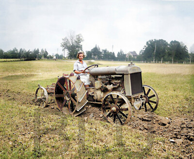 1921 Ford tractor demonstration 14 x 11''  Photo Print