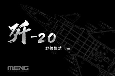 MENG LS-002S 1/48 Chinese Chengdu J-20 Stealth Fighter Beast