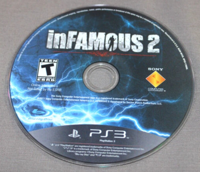 Infamous 2 ~ Sony PlayStation 3 (PS3) Game ~ Game Disc Only ~ Rated T