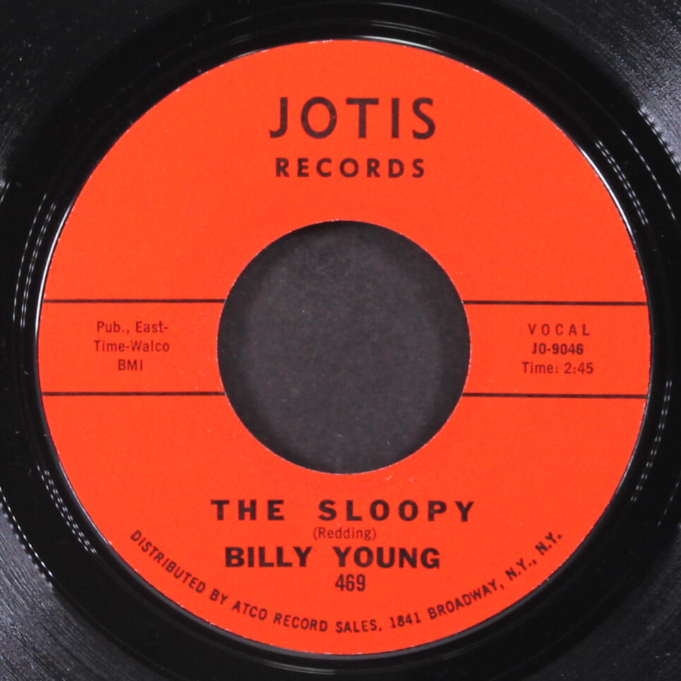 米7” Billy Young Sloopy / Same Thing All Over 469 JOTIS RECORDS /00080 BILLY YOUNG: same thing all over / the sloopy JOTIS 7