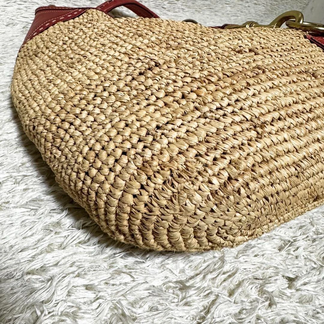 Borsa a mano Coach Jackie mezza luna cestino una spalla F13374 USATA