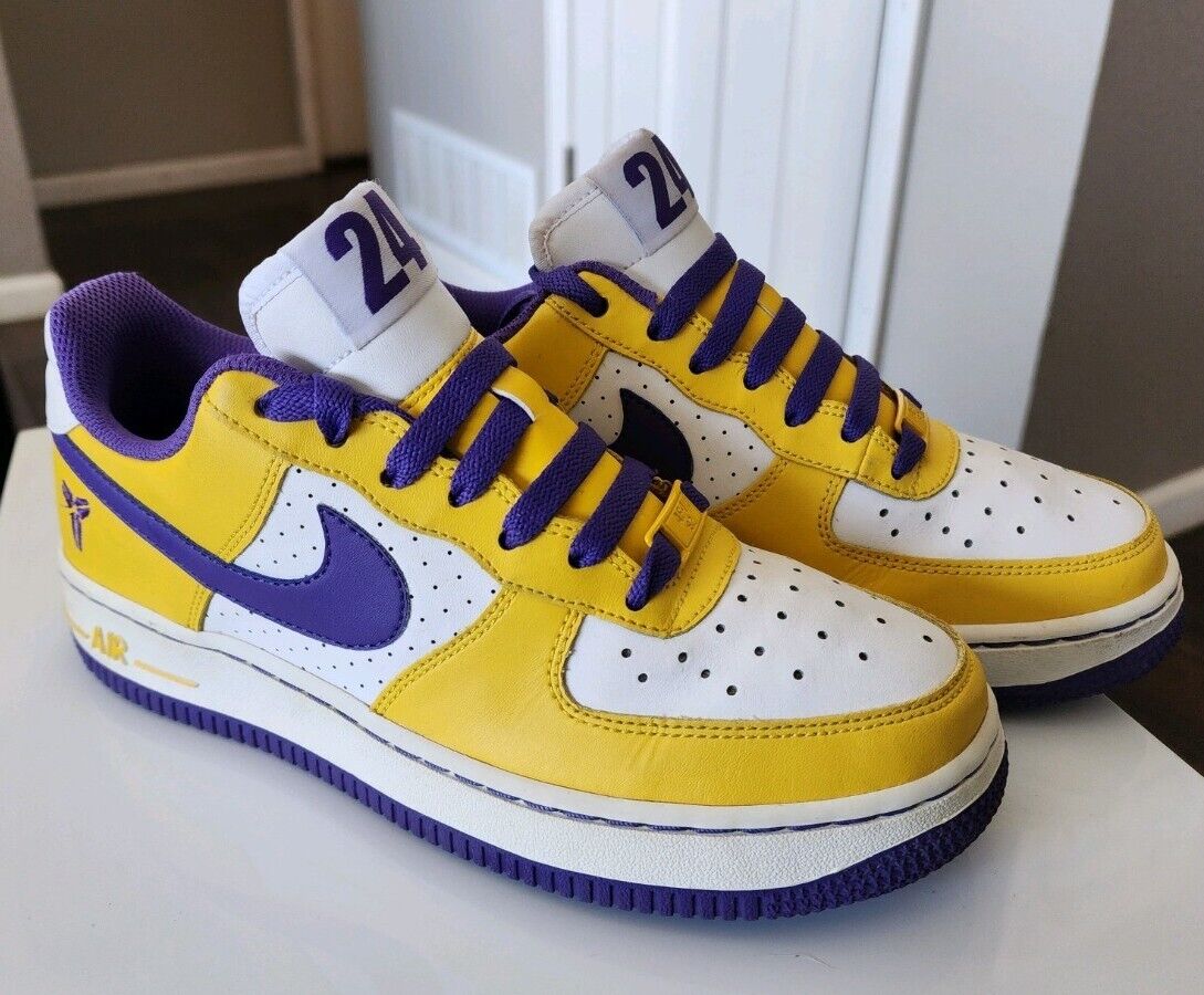 Nike Air Force 1 Low Retro Los Angeles Kobe Bryant size 5 | eBay Nike Air Force 1 Low Retro Los Angeles Kobe Bryant size 5 | eBay