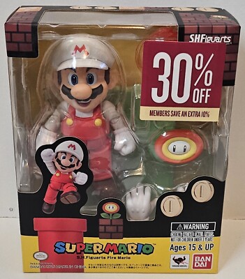 Bandai SH Figuarts Super Mario Bros Fire Mario | eBay