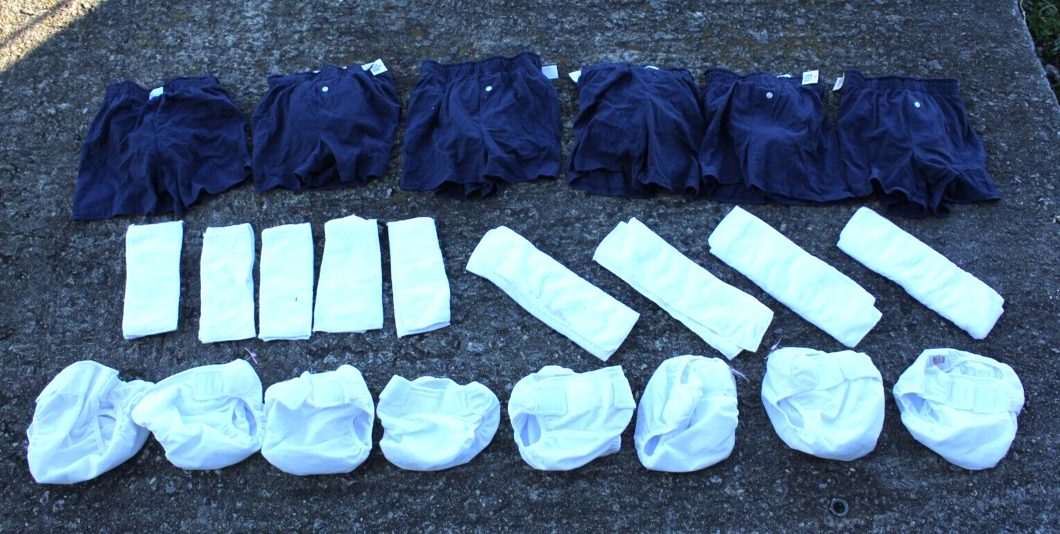 HUGE LOT Smart Pockets Reusable Cloth Diapers/Boxers Small/Medium Shorts Pads