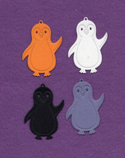 PENGUIN  8 die cuts scrapbook cards