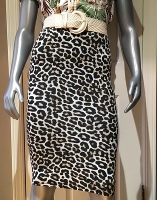 cheetah bodycon skirt