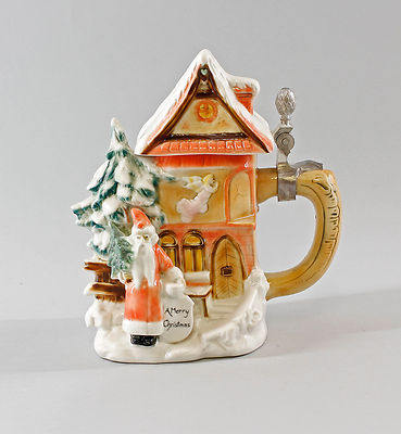 9997984-d  Bierkrug Sammler-Krug Humpen Weihnachten-Haus Ernst Bohne H19cm