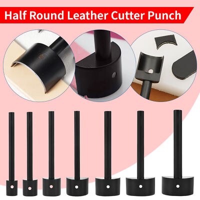 Leder Handwerk Locher Werkzeug Halbrund Schwarz Halbrund Stanzwerkzeug Handwerk
