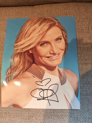 Original, signiertes Foto, 8''x10'', Cameron Diaz (Schauspielerin - Shrek, die Maske) plus Echtheitszertifikat