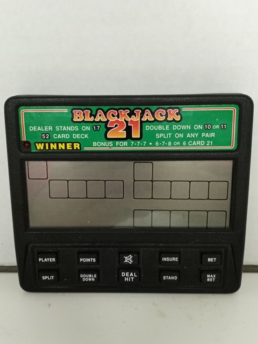 RADICA POCKET BLACKJACK 21 ELECTRONIC HANDHELD CASINO LCD GAME VEGAS BLACK  JACK | eBay