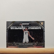 2023-24 Prizm Draft Basketball Taylor Hendricks base Widescreen RC card # 2