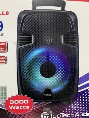 bluetooth speaker Top tech microphone Control Super Bass Fm Radio 5Lb 18 10 10 