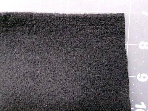2+ yd Vintage FULLED Black WOOL FABRIC Woven Twill Thick for Coats Cloaks Capes - Picture 4 of 4