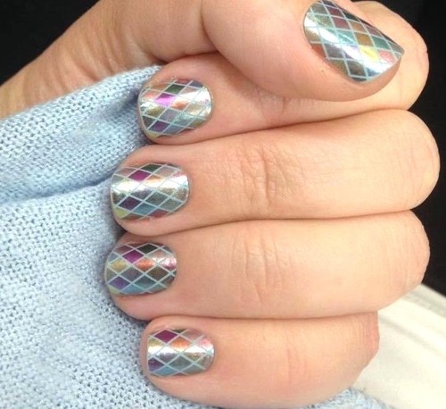 Jamberry Nail Wraps ~ HALF SHEET ~ RENAISSANCE Rare Winter Spring Satin Glimmer - Picture 5 of 7