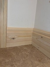 120mm  Lambs tongue   pine skirting