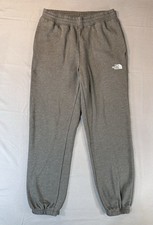 The North Face Sweatpants Mens Small Gray Joggers Fleece Drawstring Casual