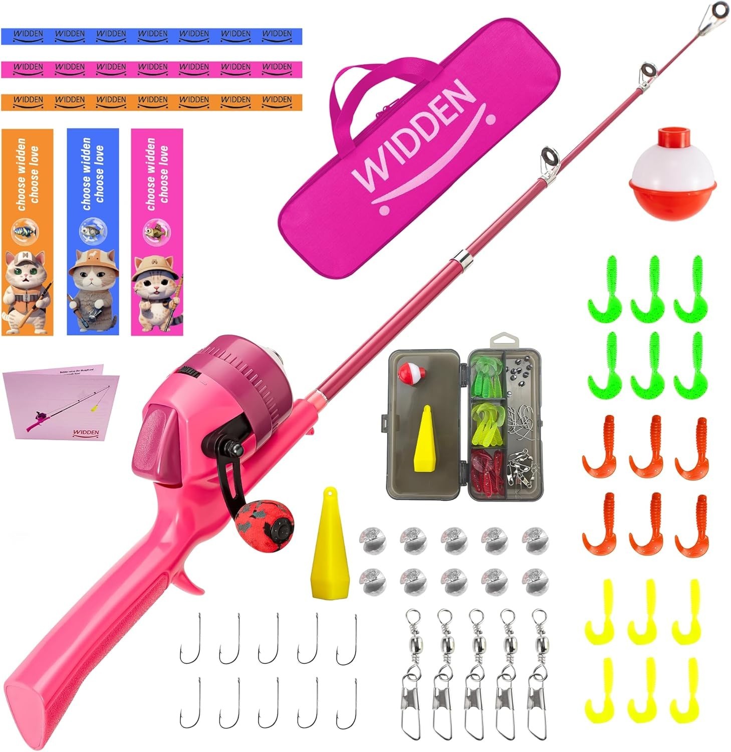 Kids Fishing Pole, Telescopic Fishing Rod, Toddler Collapsib