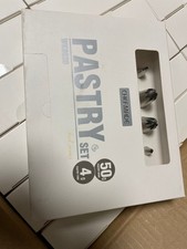 Spritzbeutel Set 54 teilig mit 4 verschiedenen Edelstahl Spritztüllen (R-203)