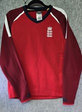 New Balance red long-sleeved England cricket T20 shirt   2020. Size Small