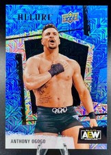 2022 Upper Deck Allure AEW BLUE Parallel Card #20 Anthony Ogogo #'d 06/35