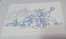 Disney Vacation Club Character Sketch Postcard