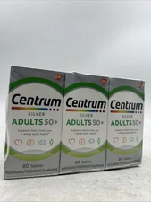 3 Pack SM Centrum Silver Adult 50+ Multivitamin Multimineral Supplement Tablets