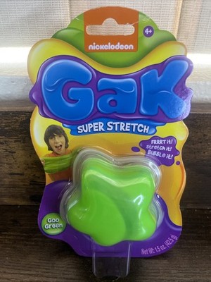 NEW Nickelodeon Gak Super Stretch Goo Green 2017 Viacom NIP Sealed