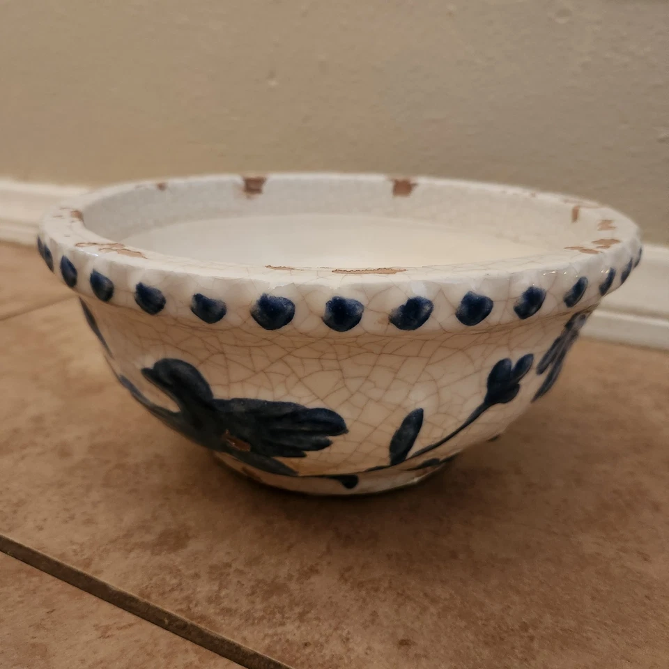 NEU Pottery Barn Montrose Keramik Terrakotta KLEINE Deko Schale 