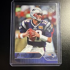 Upper Deck 2004 Tom Brady #114 New England Patriots Football Card NFL
