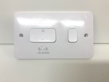 SCHNEIDER Lisse Fan Isolator + 1 Gang 2-way plate switch  10A  GGBL10131R