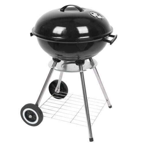 18" Round Kettle Charcoal BBQ - 18 Inch Barbecue Grill Oven With Wheel