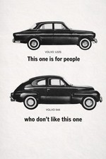 ?? Vintage Volvo Ad Poster - 1960s Retro Car Decor - 24x36? - Premium Matte