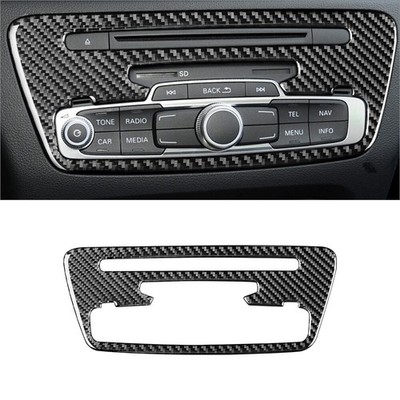 Carbon-Faser-Innenverkleidung der Mittelkonsole CD-Abdeckung für Audi Q3 2013-18