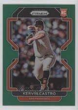 2022 Panini Prizm Green Prizm Kervin Castro #34 1eh5