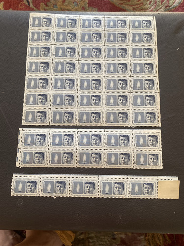 JOHN F. KENNEDY (1964) - Full Mint Sheet of 50 Vintage Postage Stamps-Seperated - Picture 1 of 10