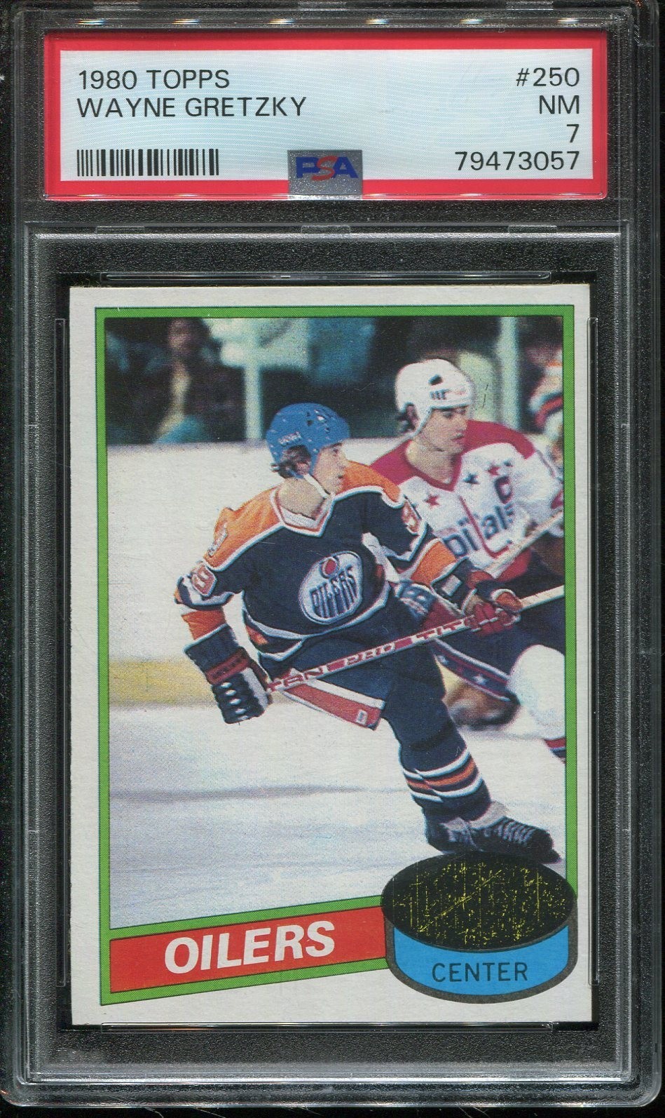 1980 Topps Hockey #250 Wayne Gretzky psa 7 Nm HOF 2nd Year