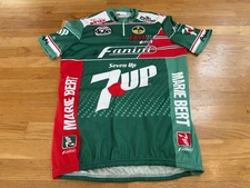 Vintage Retro size 5, 7 Up Seven Up Fanini giessegi 80s Style cycling jersey GSG