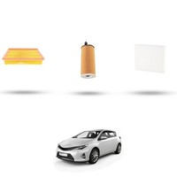 Hoffcar Set Service - 3 Filter FüR Toyota Auris Ii (E180) 1.6 D4-D 82Kw Von 20