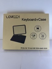 Lenrich Pink Keyboard Case for iPad Air 13 M2/M3 Bluetooth Touchpad Stand Holder