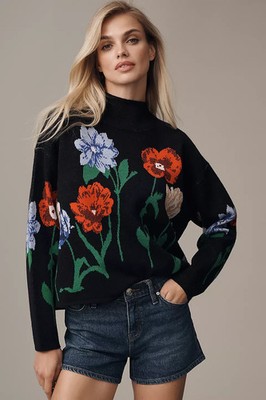 The Carys Mock-Neck Sweater by Maeve
