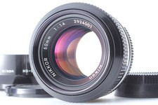  Near MINT w/Hood Nikon New Nikkor 50mm f/1.4 non Ai MF Lens From JAPAN